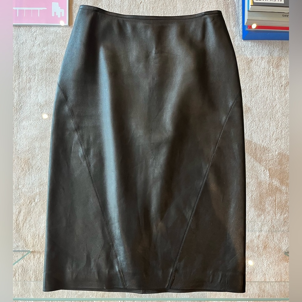 ALAÏA Paris lambskin leather pencil skirt Size 38